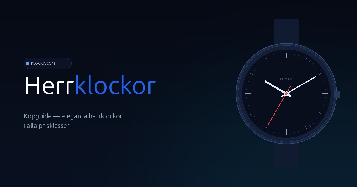 Herrklockor — köpguide