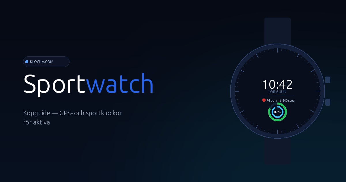 Sportwatch — GPS-klockor för träning